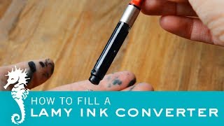 How To Fill a Lamy Converter  The Paper Seahorse [upl. by Benetta]