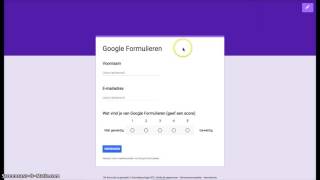 Werken met Google formulieren [upl. by Ennovi586]