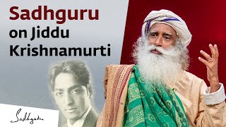 Sadhguru on Jiddu Krishnamurti amp His Life [upl. by Vada]